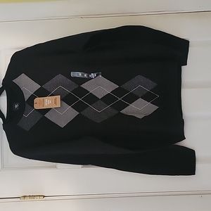 NWT DOCKERS Men's Sweater w/Plaid Design